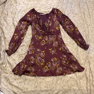 Free People Morning Light Long Sleeve Mini Dress